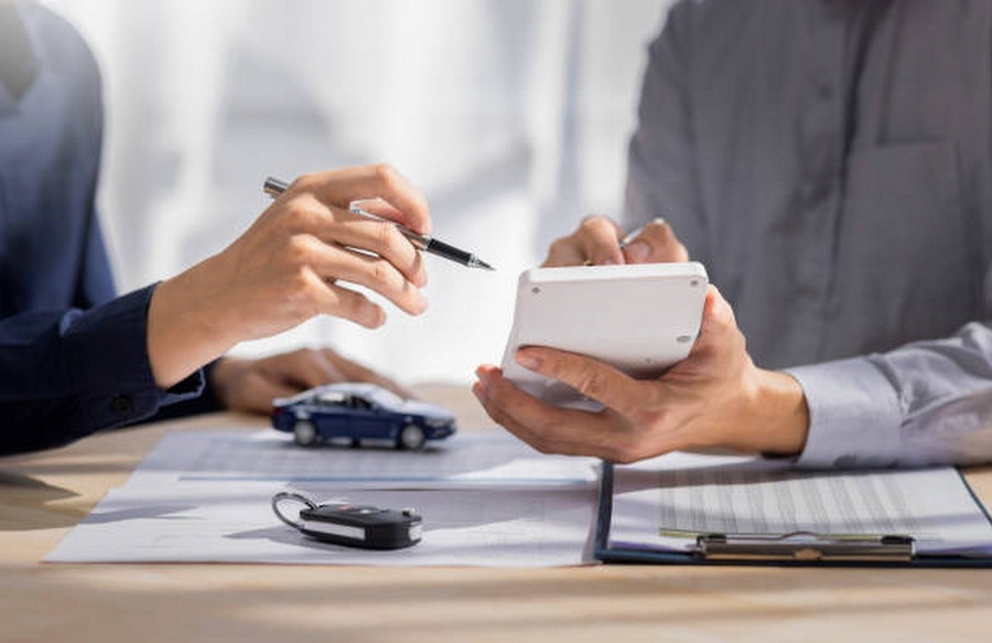 dealer-salesman-giving-car-key-owner-client-signing-insurance-document-rental-car-lease-form-agreement-contract-insurance-car-concept